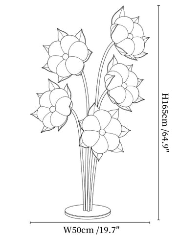 Green Blossom Floor Lamp