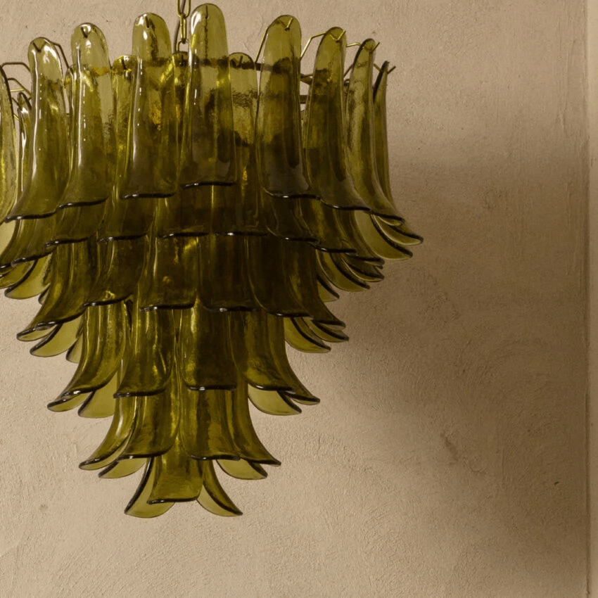 Green Petalo Chandelier