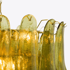 Green Petalo Chandelier