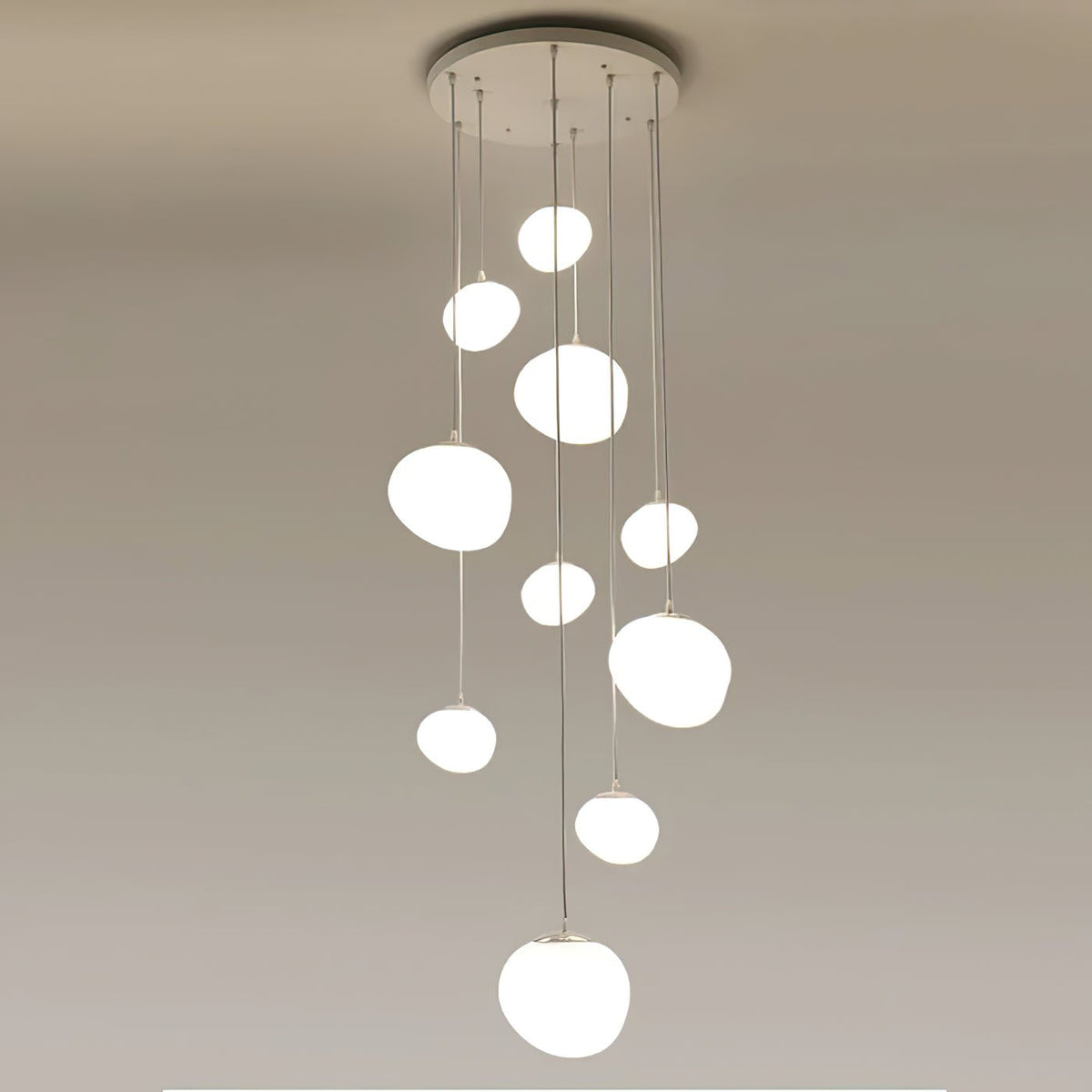 Gregg Stone Shape Glass Pendant Light