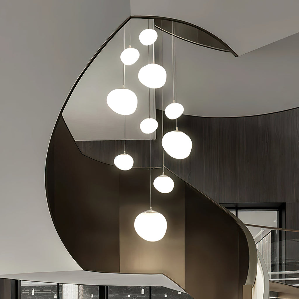 Gregg Stone Shape Glass Pendant Light