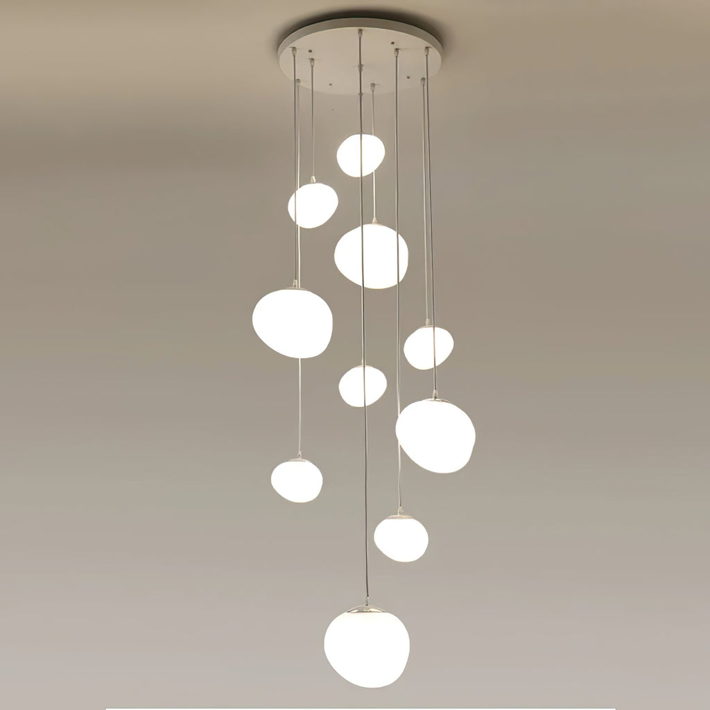 Gregg Stone Shape Glass Pendant Light