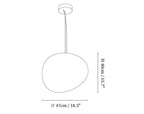 Gregg Stone Shape Glass Pendant Light