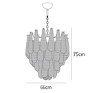 Grid Glass Waterfall Chandelier
