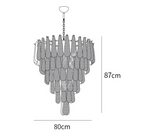 Grid Glass Waterfall Chandelier