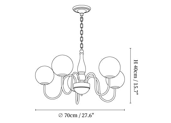 Grove Balls Chandelier