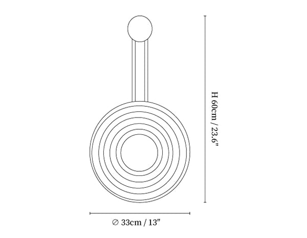 Growth Ring Wall Lamp