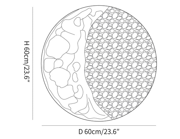 Gypsum Moon Wall Lamp