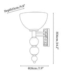 Halden Alabaster Bowl Wall Sconce
