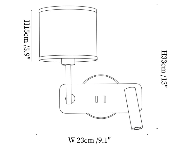 Halden Bedside Wall Sconce