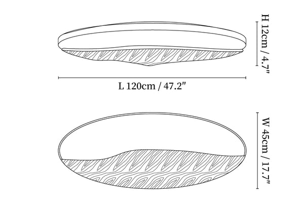 Half-Mountain Ceiling Lamp
