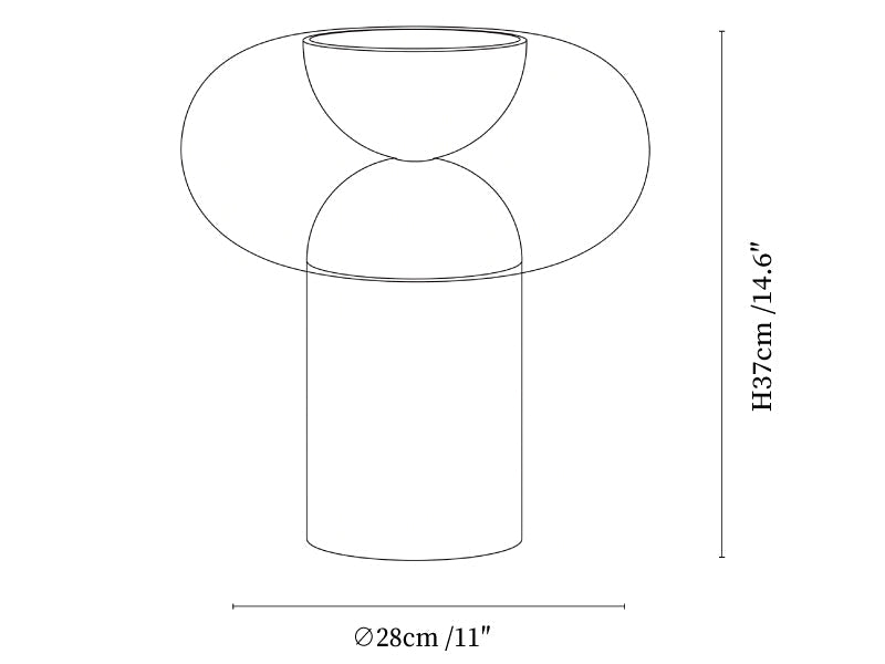 Halo Alabaster Table Lamp