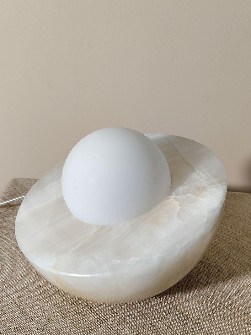 Halo Pebble Stone Table Lamp