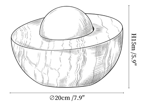 Halo Pebble Stone Table Lamp