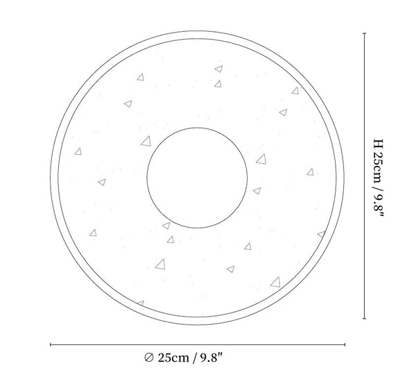 Halo Travertine Wall Light