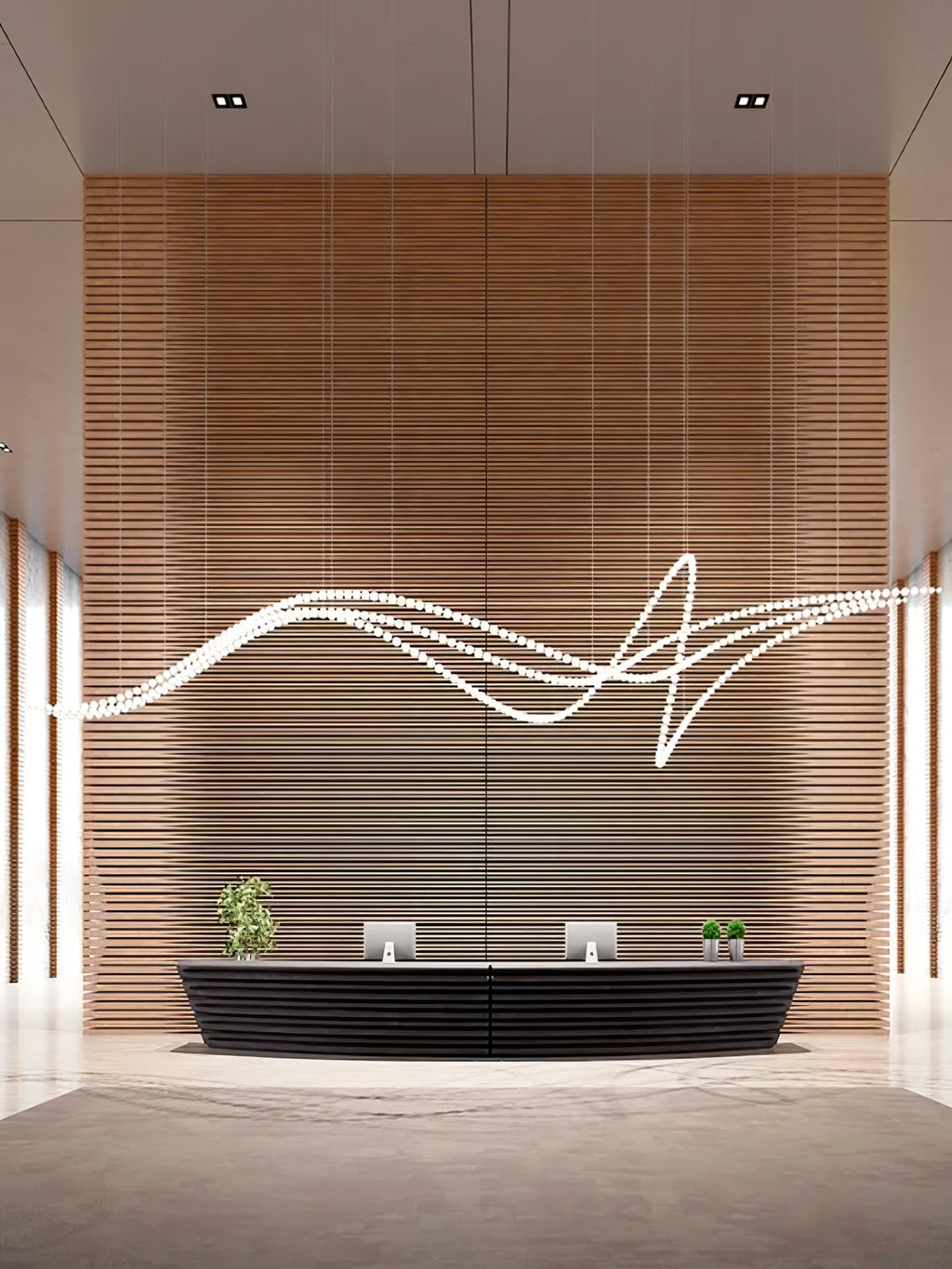 Halti Necklace Acrylic Chandelier