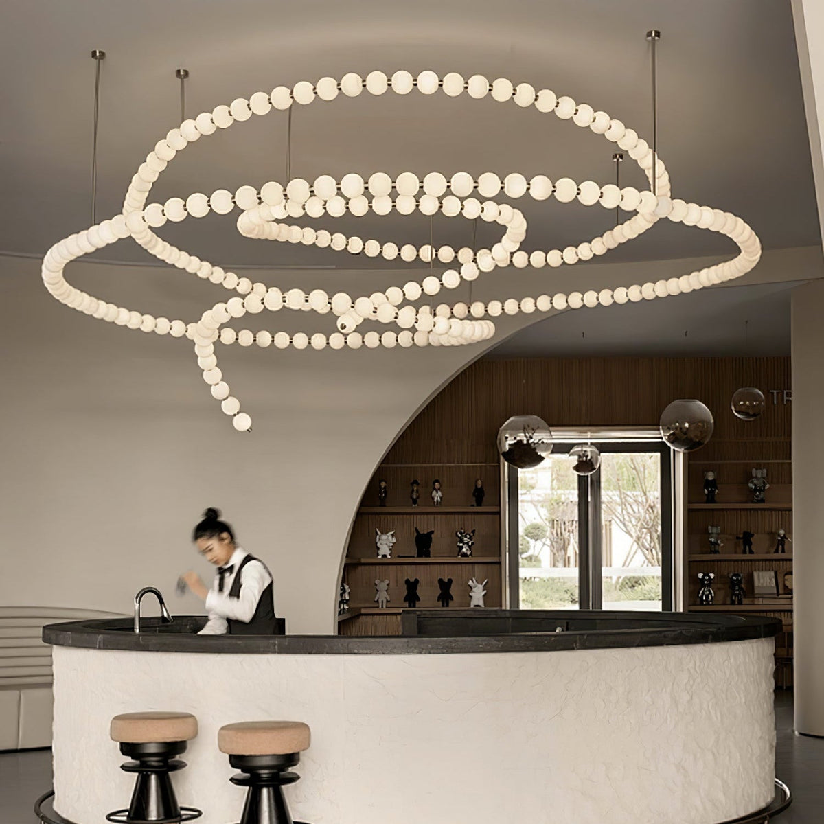 Halti Necklace Acrylic Chandelier