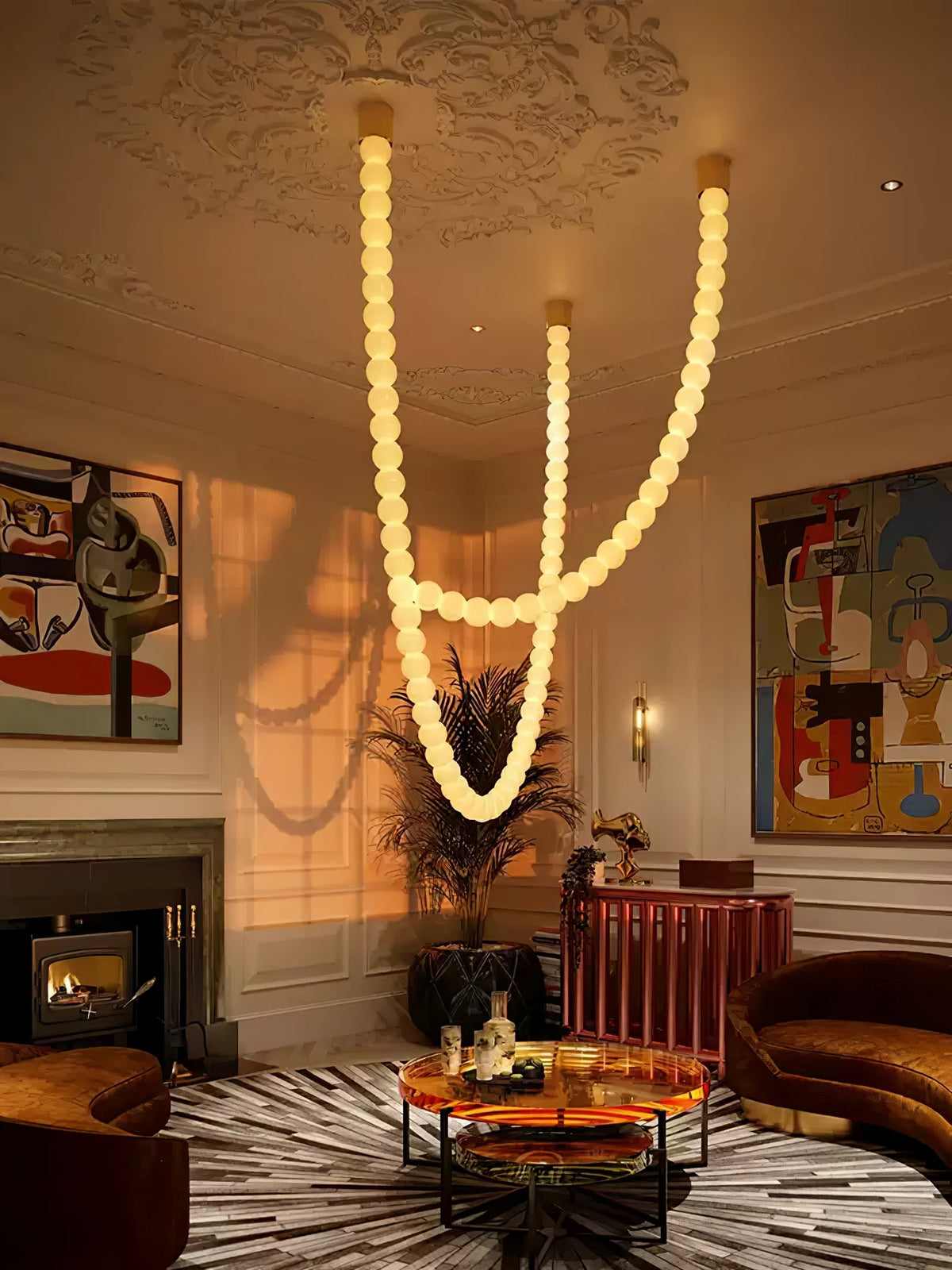 Halti Necklace Acrylic Chandelier