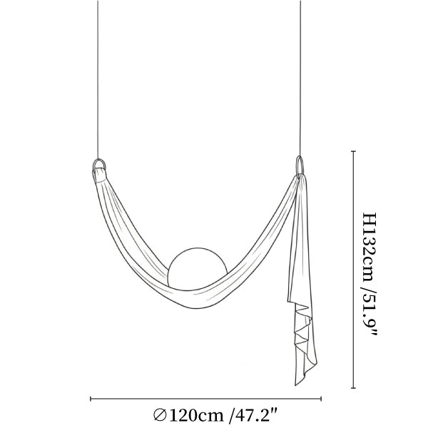 Hammock Fabric Pendant Light