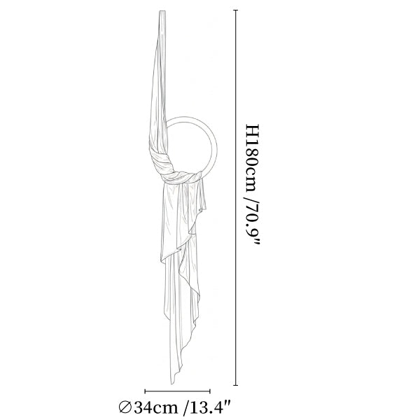 Hammock Fabric Pendant Light