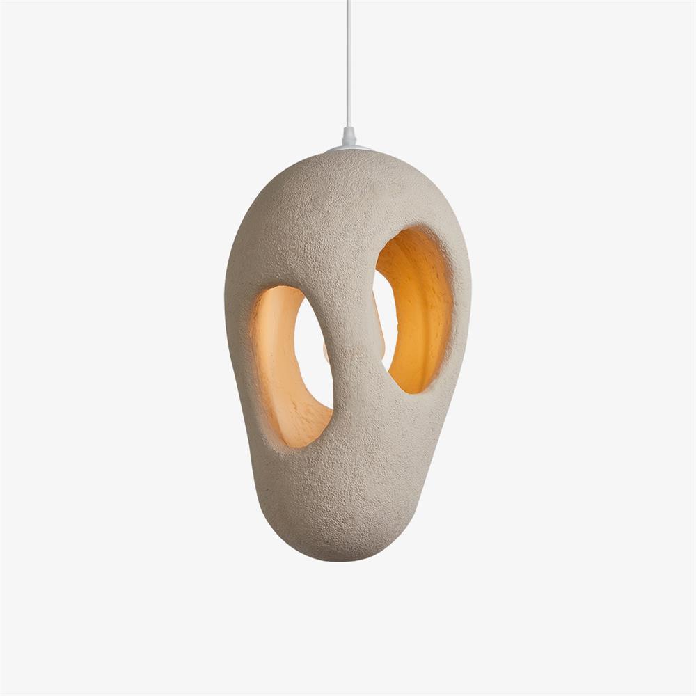 Hand - Built White Pendant Lamp