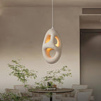 Hand - Built White Pendant Lamp