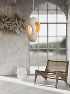 Hand - Built White Pendant Lamp