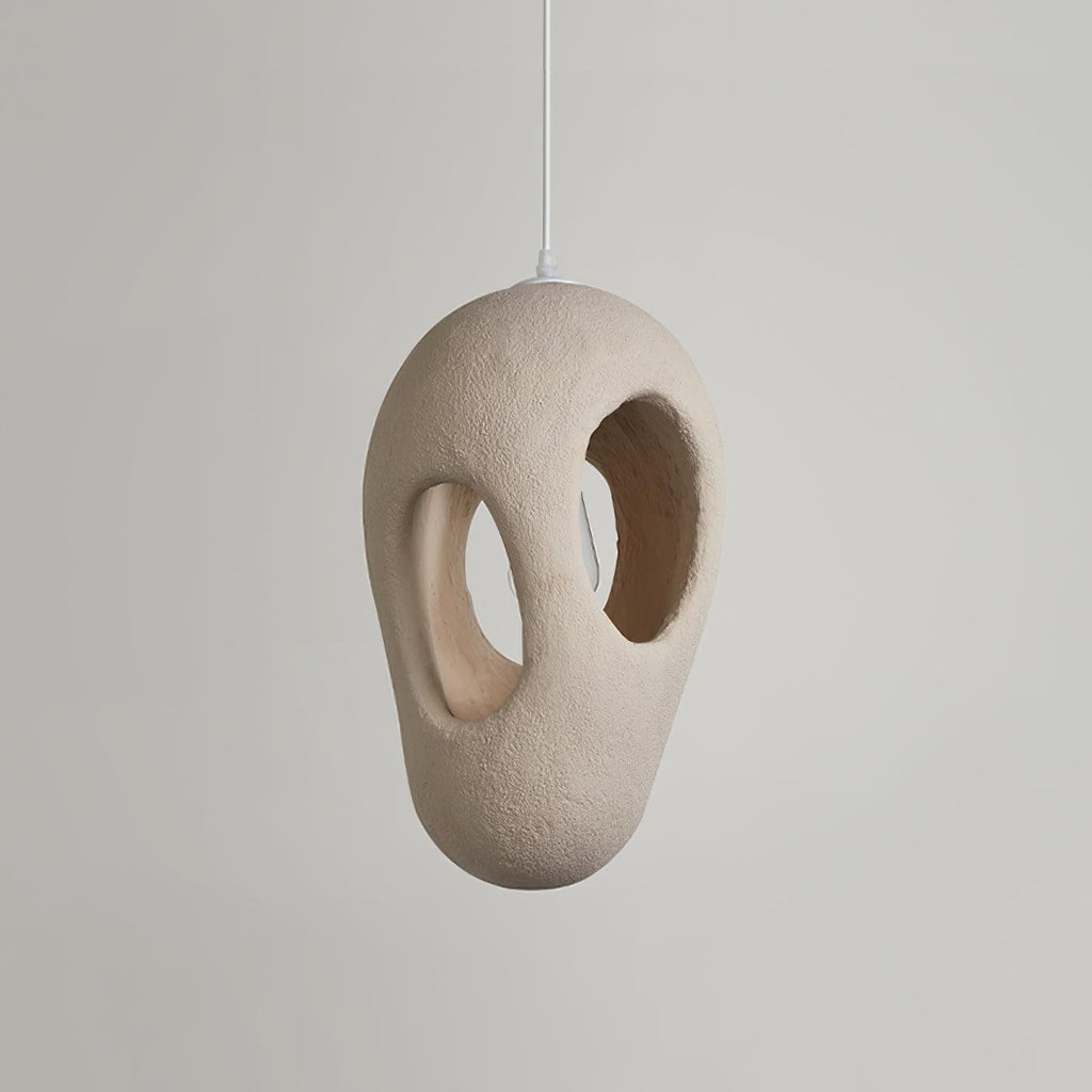 Hand - Built White Pendant Lamp