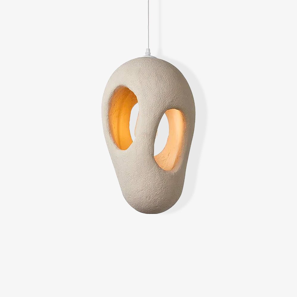 Hand - Built White Pendant Lamp