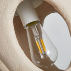 Hand - Built White Pendant Lamp
