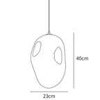 Hand-Built White Pendant Lamp