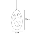 Hand-Built White Pendant Lamp