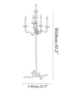 Hand Forged Iron Floor Candelabra