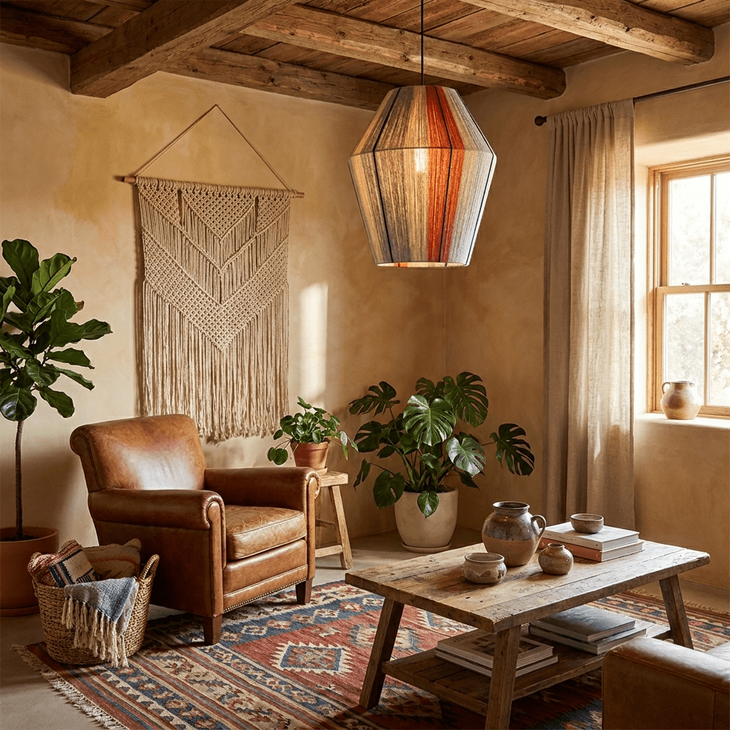 Hand - Wound Lantern Pendant Lamp