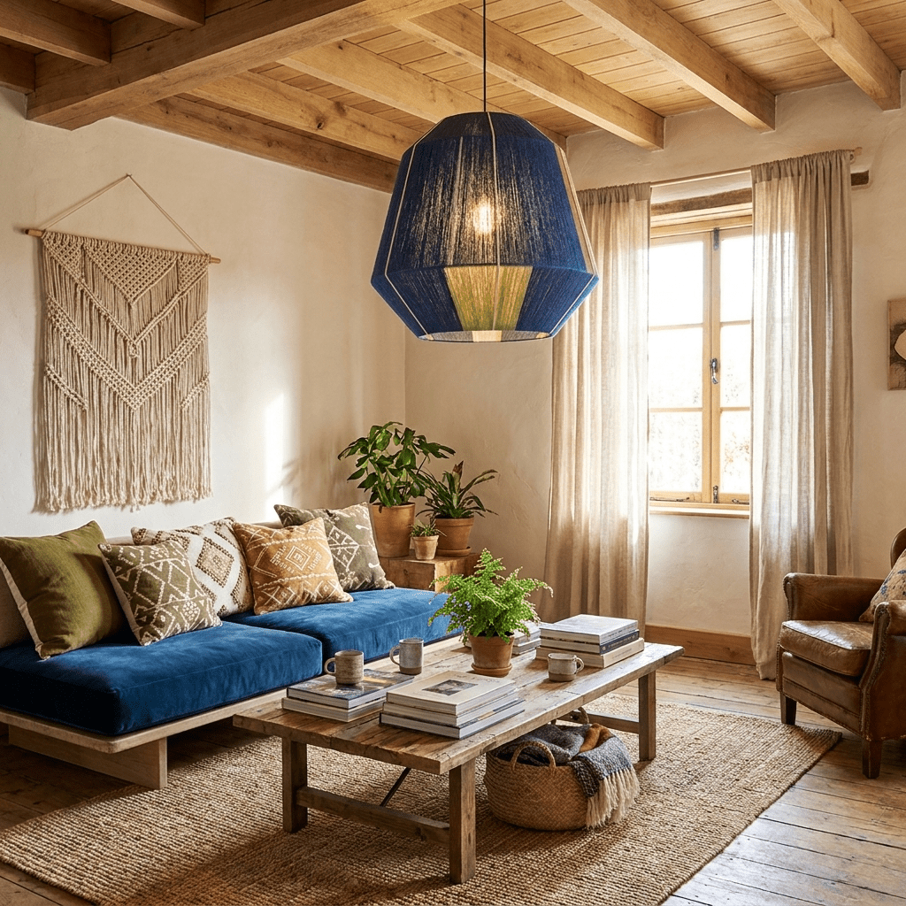 Hand - Wound Lantern Pendant Lamp