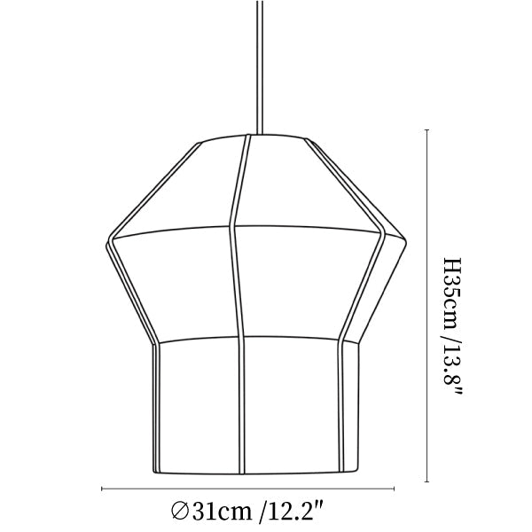 Hand-Wound Lantern Pendant Lamp