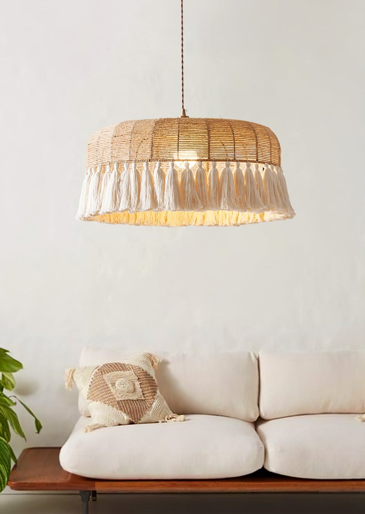 Handwoven Jute Pendant Light
