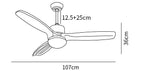 Harborough 3 Ceiling Fan Light