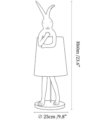 Hare Silhouette Table Lamp