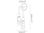Harlin Alabaster Plug-in Wall Lamp