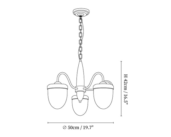 Hazelnut Branch Chandelier