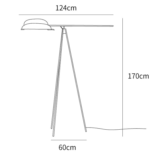 Heart Wing Tripod Floor Lamp