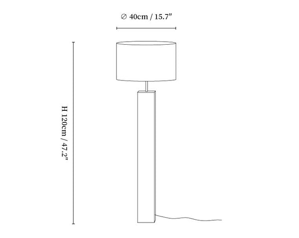 Hearthwood Tower Floor Lamp