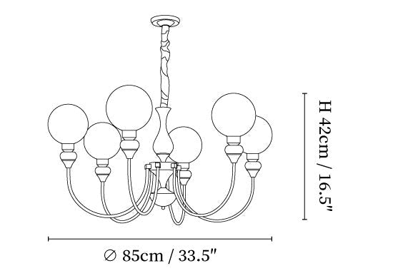 Helena Curve Chandelier
