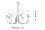 Helena Curve Chandelier
