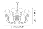 Helena Curve Chandelier