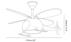 Heli Breeze Kids Ceiling Fan Light