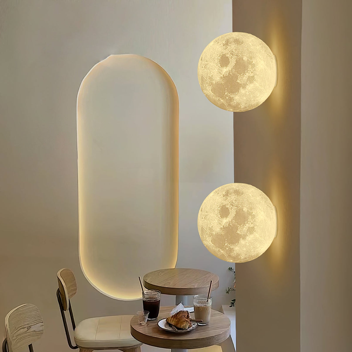 3D Moon Wall Lamp