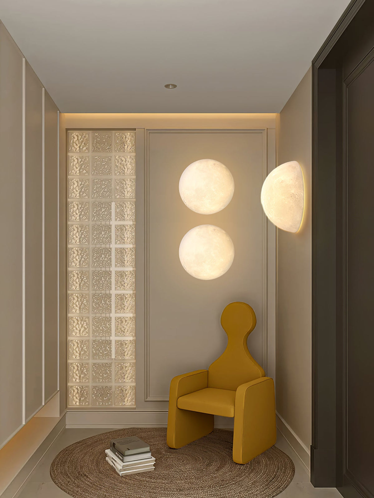 3D Moon Wall Lamp