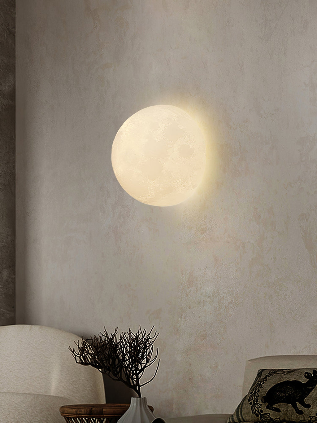 3D Moon Wall Lamp